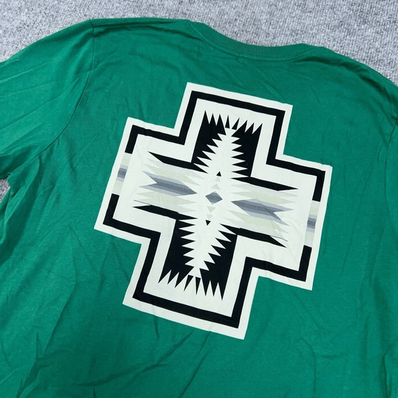 Pendleton T-Shirt Mens Large Green Harding Double Graphic Tee Western Pullover - Picture 6 of 7